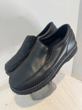 Rockport Leather Upper Black Slip On Shoes Men's size 10.5